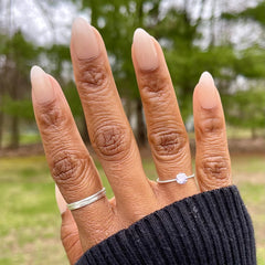 Milky Syrup Gradient - Press-On | Medium | Almond