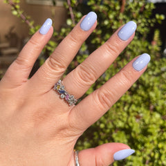 Sparkle Accent | Short | Round - Tab Press-On