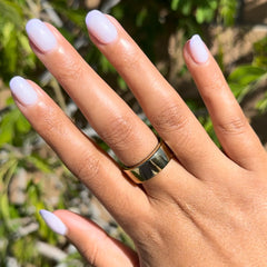 Tonal Lavender French | Extra Short | Round - Tab Press-On