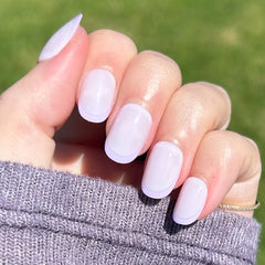 Tonal Lavender French | Extra Short | Round - Tab Press-On