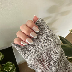 Side Swirl | Short | Round - Tab Press-On