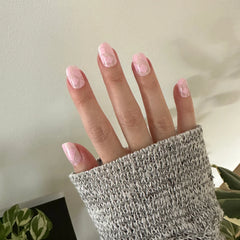 Scattered Squares | Short | Squoval - Tab Press-On