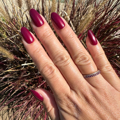 Cabernet | Medium | Oval - Tab Press-On