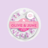 Chrome Petal Party - Press-On | Extra Short | Round