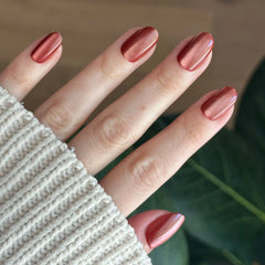 Cinnamon Velvet - Press-On | Short | Round