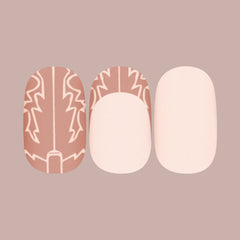 Cowboy Boot Chrome | Short | Round - Tab Press-On