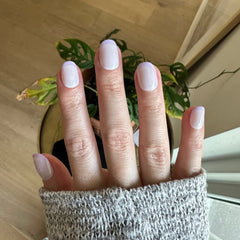 Tonal Lavender French | Extra Short | Round - Tab Press-On