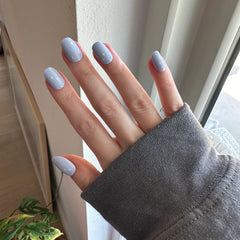 Sparkle Accent | Short | Round - Tab Press-On