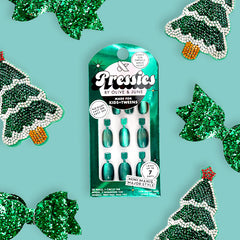 Emerald Magic Velvet - Pressies | Short Medium | Round