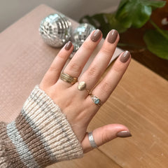 Fawn | Extra Short | Squoval - Tab Press-On