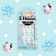 Fuzzy Winter Cow French - Pressies | Extra Short Short | Round