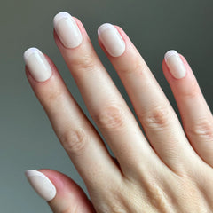 Glazed French | Short | Round - Tab Press-On