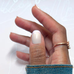 Glazed French | Short | Round - Tab Press-On