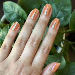 Glazed Pumpkin - Press-On | Short | Squoval