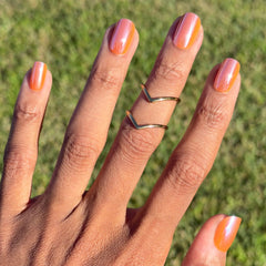 Glazed Pumpkin - Press-On | Short | Squoval