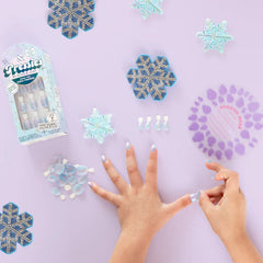 Iridescent Snow Queen - Pressies | Extra Short Short | Round