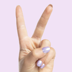 La La Lavender Chrome - Pressies | Extra Short Short | Round