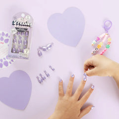 La La Lavender Chrome - Pressies | Extra Short Short | Round