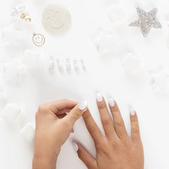 Marshmallow Puff Chrome - Pressies | Short Medium | Round