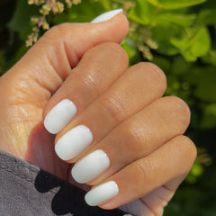 Milky Shimmer - Press-On | Short | Round