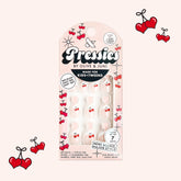 I HEART CHERRIES FRENCH - Pressies | Extra Short Short | Round