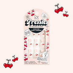 I HEART CHERRIES FRENCH - Pressies | Extra Short Short | Round