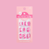 Pink Camo - Tab Press-On | Short | Round