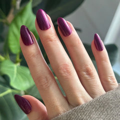 Plaza Shimmer - Press-On | Medium | Almond