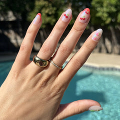 Puffy Fruits - Press-On | Medium | Oval