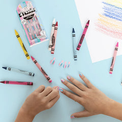 Rainbow Super Stripes - Pressies | Extra Short Short | Round