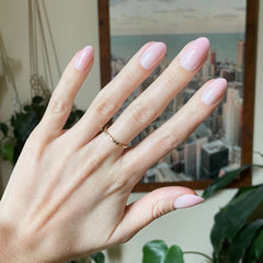 Rose Gradient Shimmer - Press-On | Medium | Oval