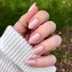 Rose Gradient Shimmer - Press-On | Medium | Oval