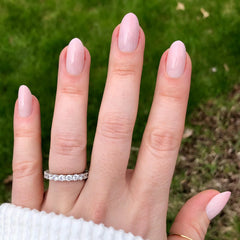 Rose Gradient Shimmer - Press-On | Medium | Oval