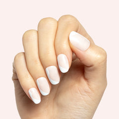 Side Swirl | Short | Round - Tab Press-On