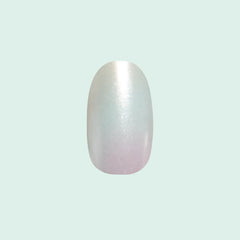 Iridescent Pearl Swirl Shimmer - Press-On | Medium | Oval