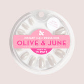 White Chrome - Press-On | Extra Short | Round