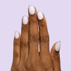 Tonal Lavender French | Extra Short | Round - Tab Press-On