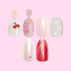 Valentine’s Day Press-on Set (Instant Mani + Super Stick + Pressies)