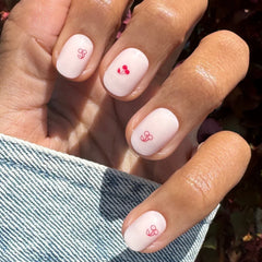 Vampy Cherry | Extra Short | Round - Tab Press-On