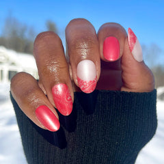 Bandana Chrome | Medium | Oval - Tab Press-On