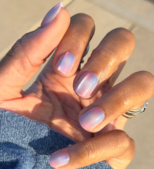 Fairy Velvet | Extra Short | Squoval - Tab Press-On