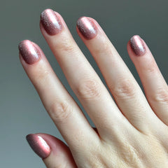 Shacket Velvet | Extra Short | Round - Tab Press-On