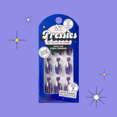 Blue Chrome Magic - Pressies | Short Medium | Round