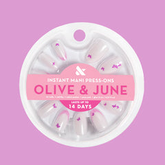 Butterfly Mixed French - Press-On | Medium | Oval