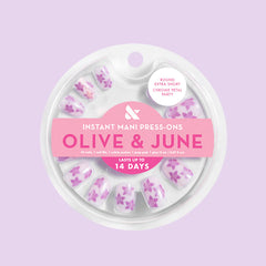 Chrome Petal Party - Press-On | Extra Short | Round