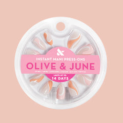 Pink Swirl Mixed Pack - Press-On | Medium | Almond