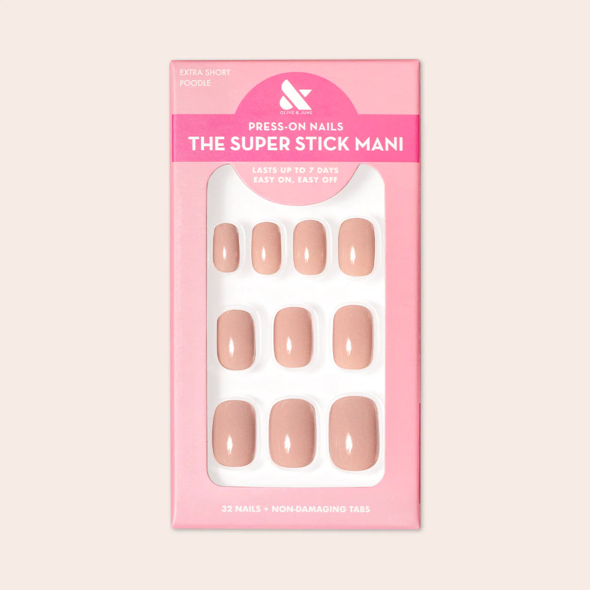 Poodle | Extra Short | Squoval - Tab Press-On