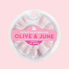 Puffy Floral Metallic - Press-On | Short | Round