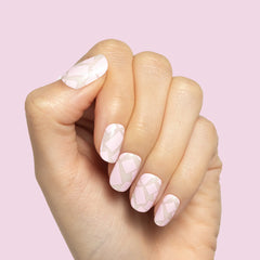 Scattered Squares | Short | Squoval - Tab Press-On