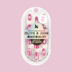 Sparkle Floral - Press-On | Medium | Oval